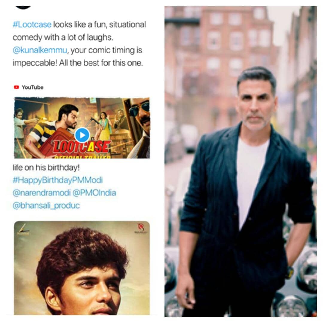 Superstar Akshay Kumar promotes three movies in a row!!! 